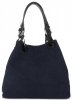 Kožené kabelka shopper bag Vittoria Gotti tmavě modrá V90047CH